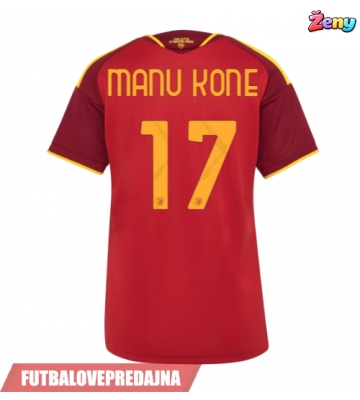 Lacne Ženy Futbalové dres AS Roma Manu Kone #17 2026-27 Krátky Rukáv - Domáci